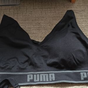 Puma Black Seamless Logo Band Sports Bra. Price is for 2.